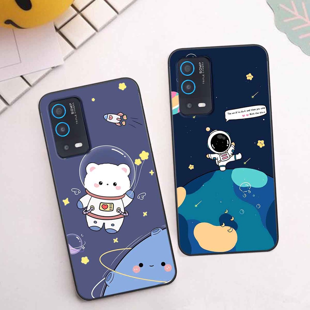 Ốp Oppo A54 / A55 in hình vũ trụ, phi hành gia bầu trời cute dễ thương