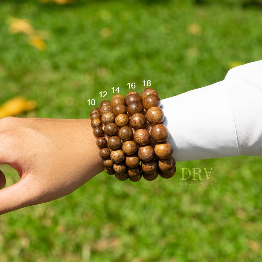 🍀🍀🍀 Vòng Tay Trầm Hương Tốc Tự Nhiên Hạt Tròn  (10 - 18mm) Nam Nữ | BigBuy360 - bigbuy360.vn