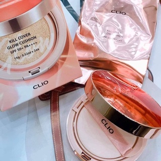 PHẤN NƯỚC CUSHION CLIO KILL COVER GLOW CUSHION SPF50+ PA++++ dành cho da hh khô, khô làm da căng bóng, mờ nhăn, mướt mịn