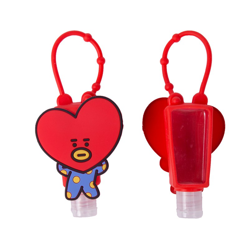 Bình đựng nước rửa tay silicon in hình BT21 30ml