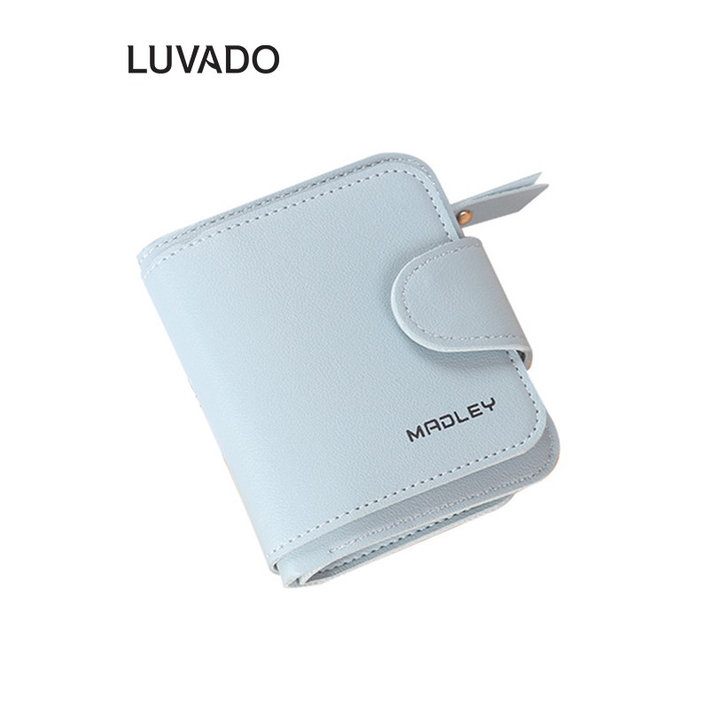 [Mã WABRWB24 giảm 30K đơn 99K] Ví nữ nhỏ ngắn bỏ túi MADLEY nhiều ngăn cao cấp đựng tiền cute dễ thương LUVADO VD396