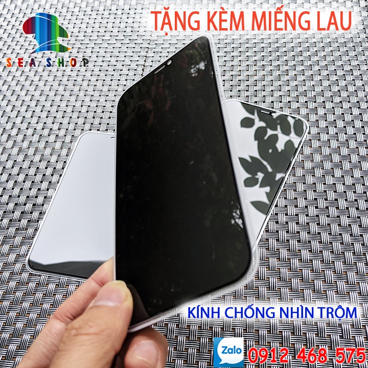 Kính chống nhìn trộm iPhone - Full màn iphone 6, 6S, 6 Plus, 6S Plus, iPhone 7 Plus, 8 Plus, XR, XS Max, 11 Pro Max, 12