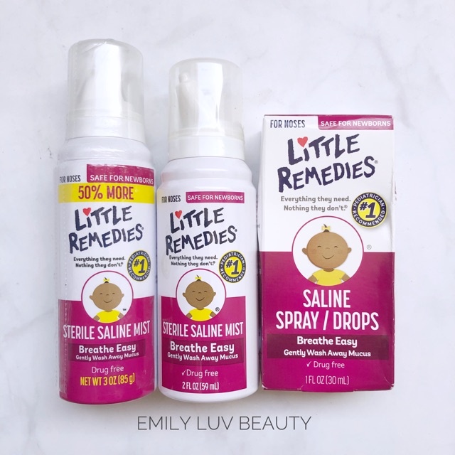 Xịt mũi Little Remedies Mỹ cho bé sơ sinh