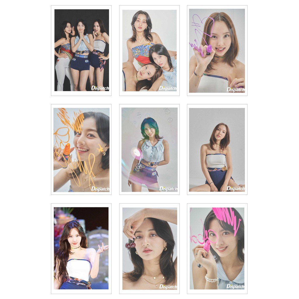 [Ép Lụa] Lomo Card 63 Ảnh TWICE - TASTE OF LOVE Jacket Shooting