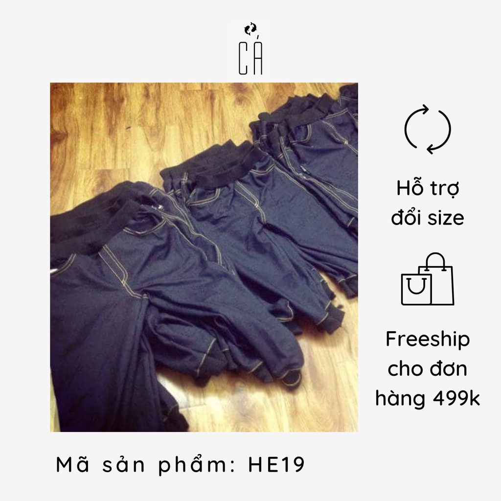 (ẢNH THẬT )Combo 2 quần giả bò XANH VÀ ĐEN 8-23KG