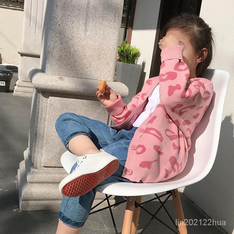 Áo Khoác Len cardigan Phong Cách Hàn Quốc Thời Trang Xuân Thu 2021 Cho Bé Gái