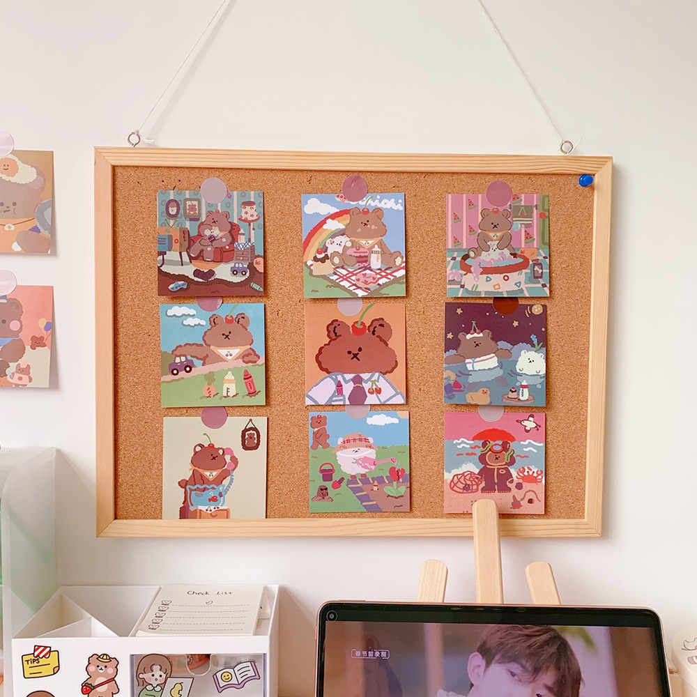Set 9 card gấu bear cao cấp đóng túi