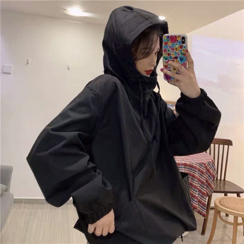 Áo Hoodie nữ áo hoodie kaki phong cách ulzzang hàng quảng châu