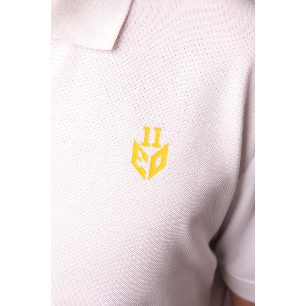 Áo thun Polo Unisex Cao cấp Eleven Original - EB, Form Slim fit Màu TRẮNG