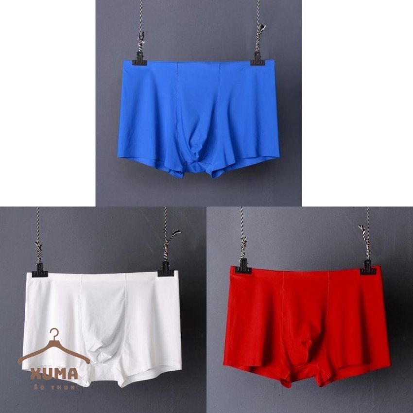 [ Free Ship ] Quần sịp đùi quần lót nam xu đúc thun lạnh trơn cotton con dãn thoải mái 4 chiều xuma