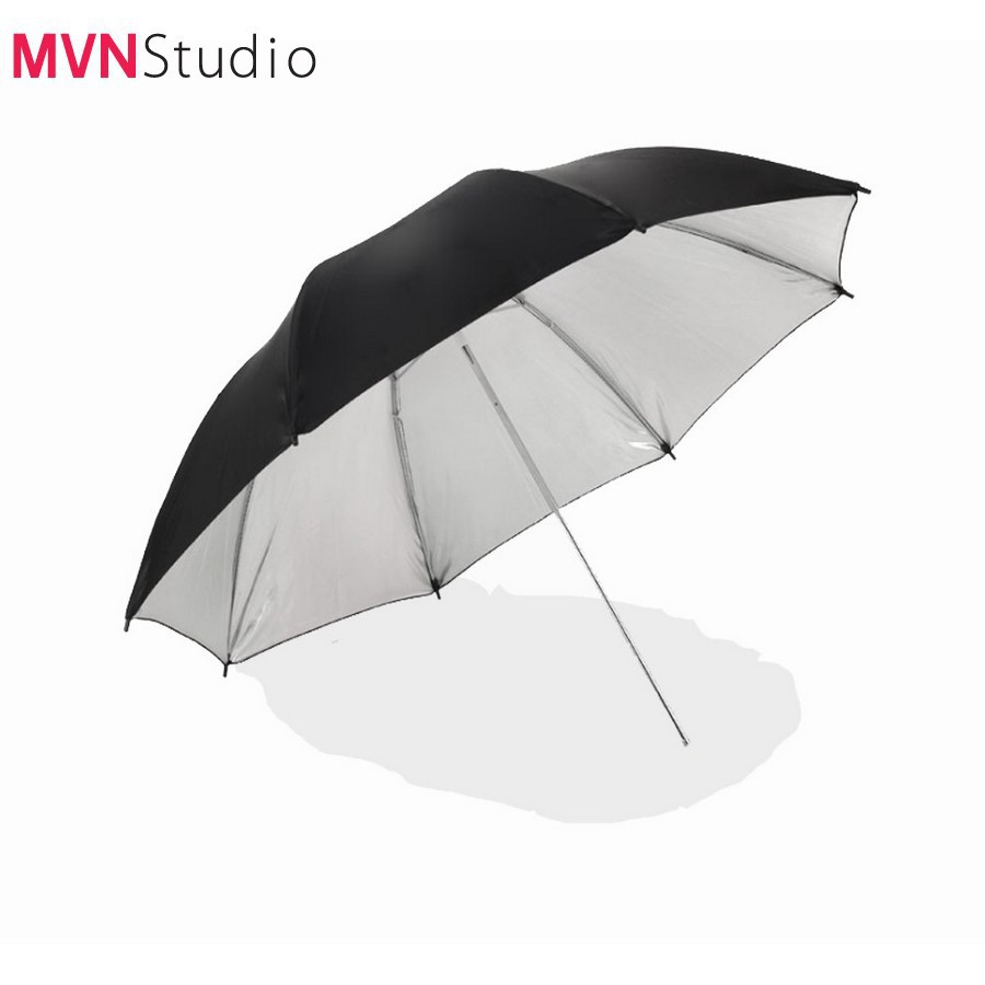 MVN Studio - Dù hắt sáng phản đen bạc 110 CM, hỗ trợ chụp ảnh cho studio - hàng chính hãng Refutuna