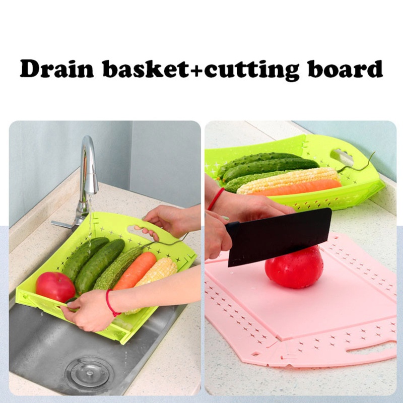 Thớt Cắt Thực Phẩm Đa Năng 3 Trong 1 Có Thể Gấp Gọn Tiện Dụng Mang Theo Du Lịch Cắm Trại