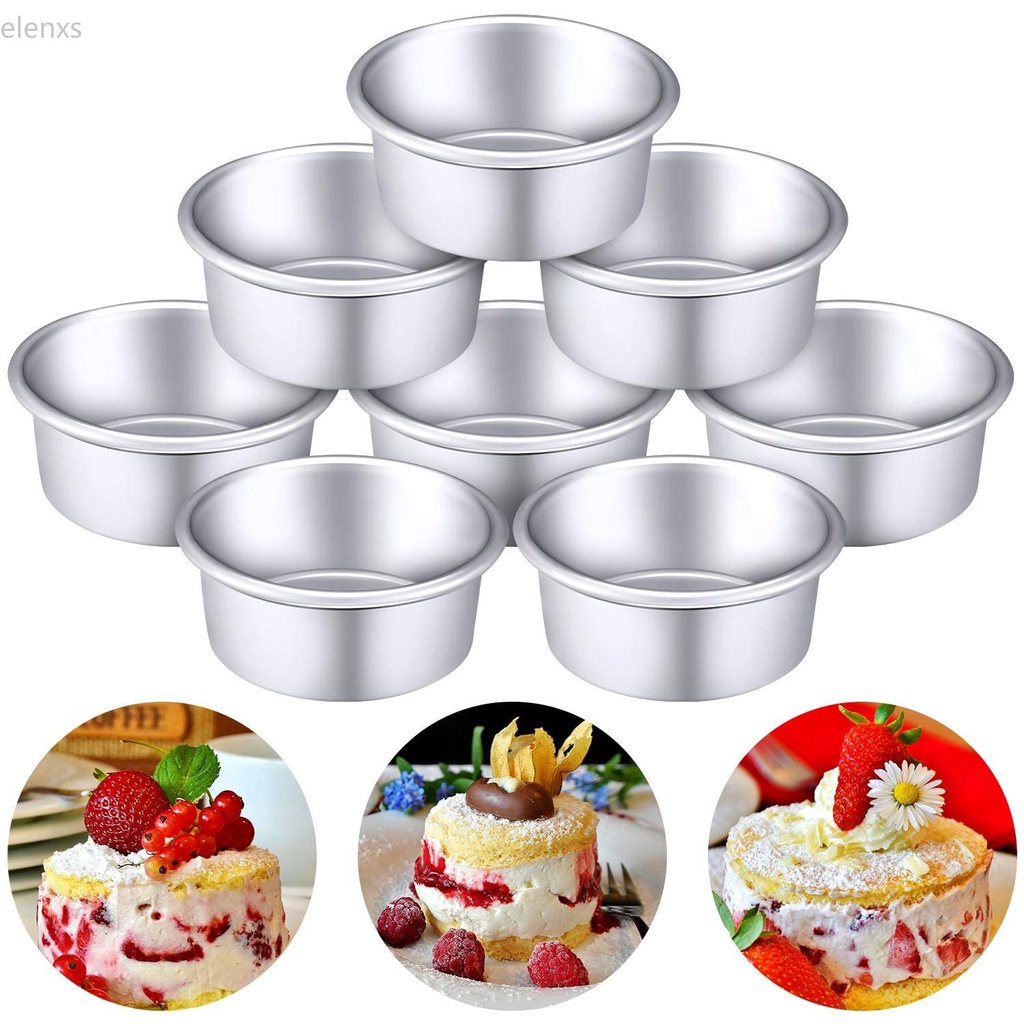 Khuôn làm bánh hình tròn bằng hợp kim nhôm size 4/5/6/8 inch
