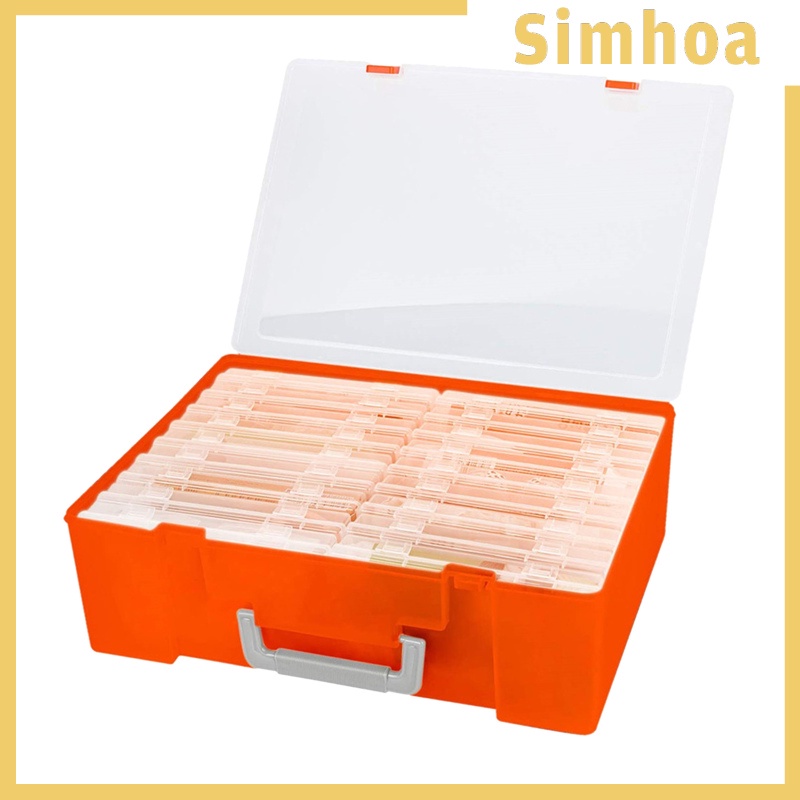 [SIMHOA]Photo Storage Box 4x6&quot; Crafts Seeds Stickers Cards Case Container