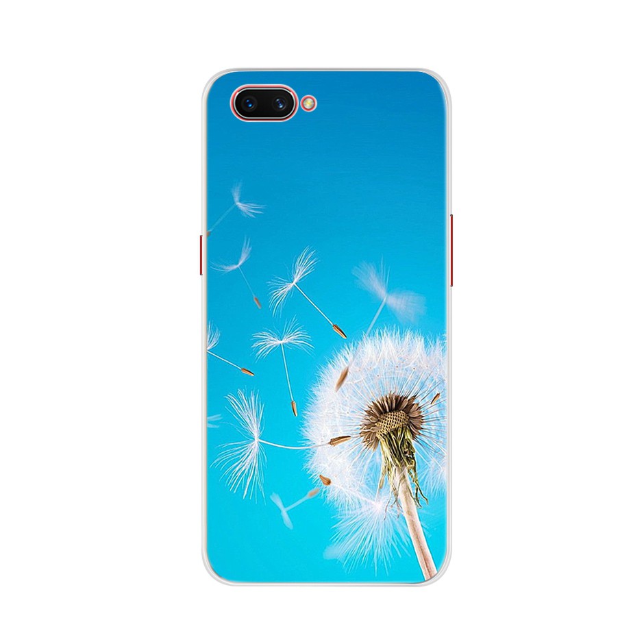 Ốp điện thoại in hoa xinh xắn cho Oppo A5 A9 2020 A5S A7 A3S A31 A52 A92 A12 Realme C1