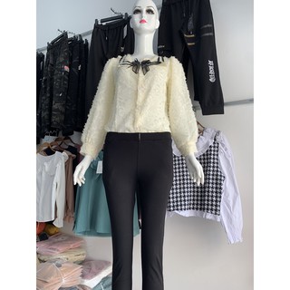 Áo sơ mi tơ bèo nơ ngực [Giá Rẻ Vô Địch]