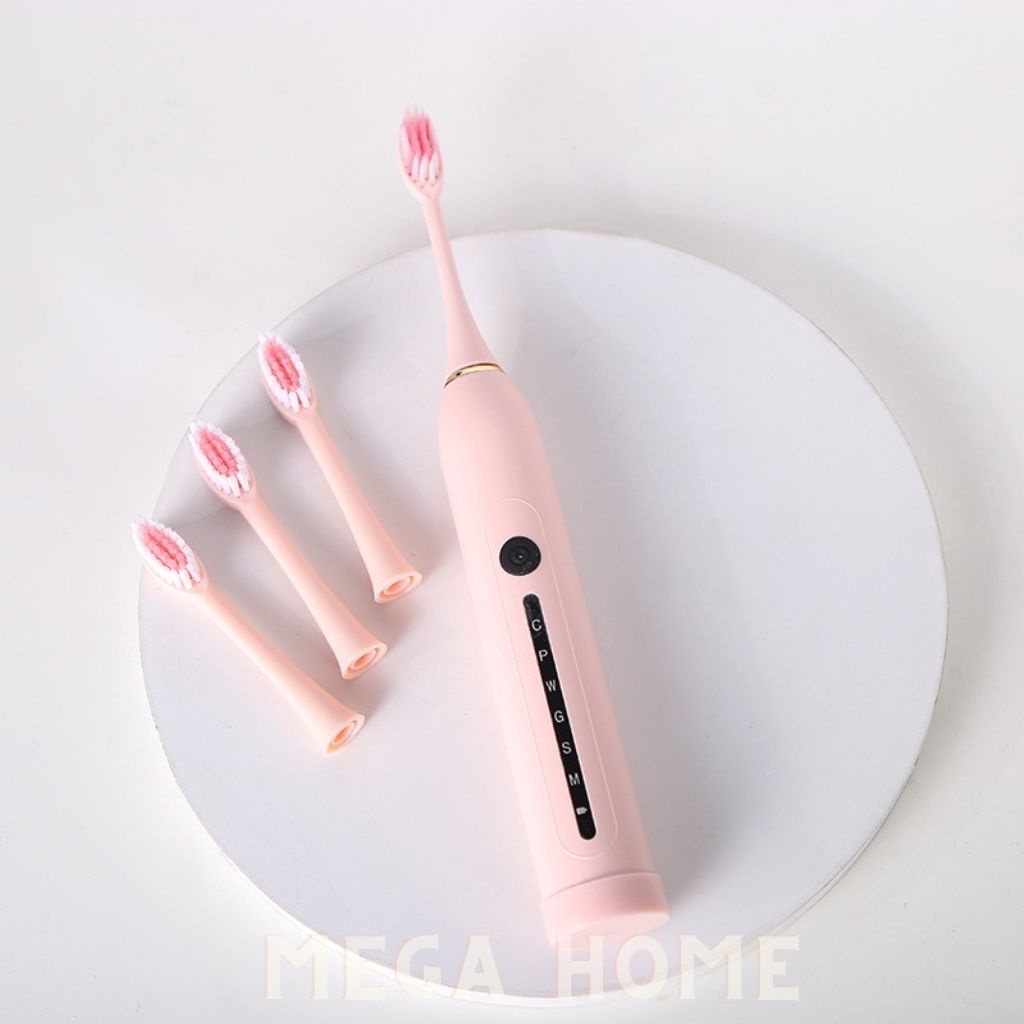 [Combo] Bàn chải điện sonic x7 và giá đỡ bàn chải, bàn chải đánh răng điện 6 chế độ - X7G