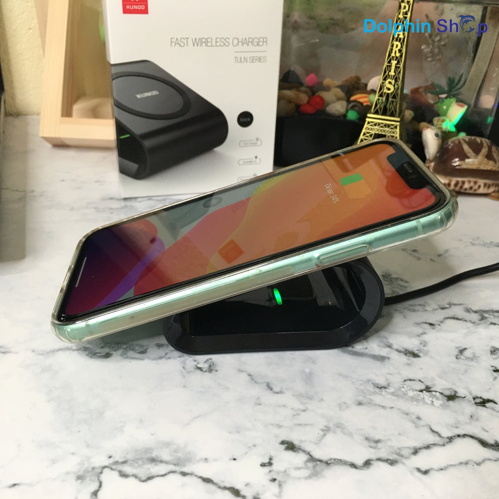 [Có Clip] Đế Sạc Không Dây Chuẩn QI Hỗ Trợ Sạc Nhanh Dành Cho iPhone, Samsung, Oppo