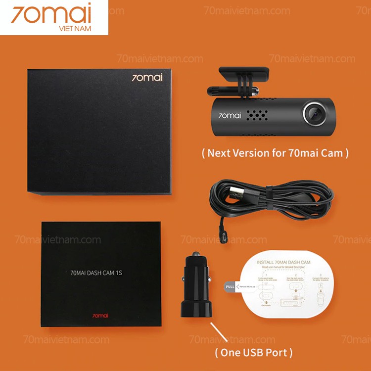 Camera Hành Trình 70Mai Smart Dashcam 1S | Full HD 1080P | WIFI | BigBuy360 - bigbuy360.vn
