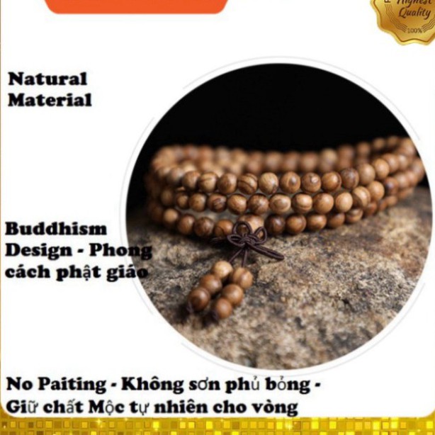 Vòng tay⚜️vòng tay gỗ hương tự nhiên⚜️chuỗi tràng 108 hạt cao cấp. | BigBuy360 - bigbuy360.vn