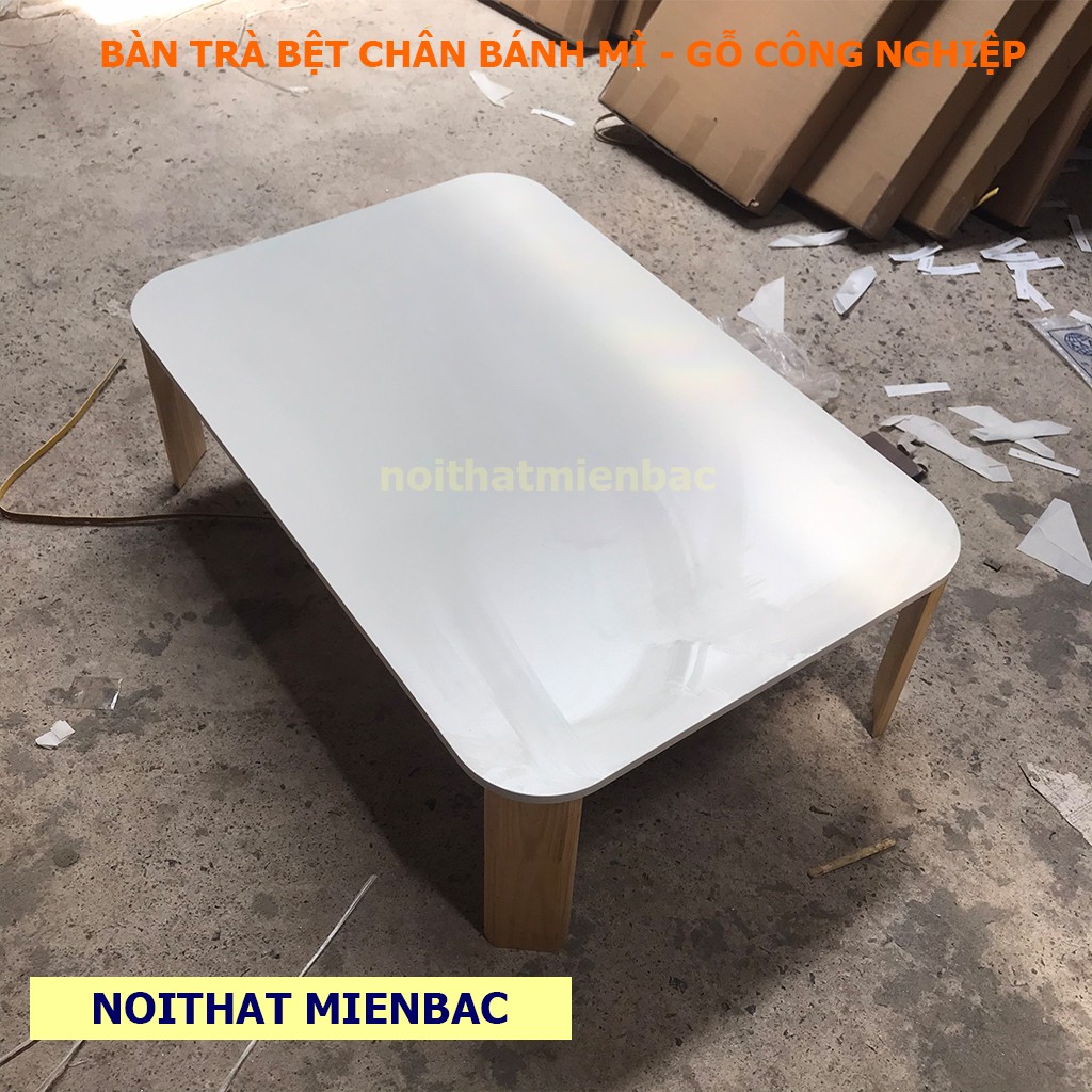 Bàn trà bệt FUNA BT05 chân bánh mỳ kiểu dáng phong cách NHẬT Lắp Đặt Sẵn