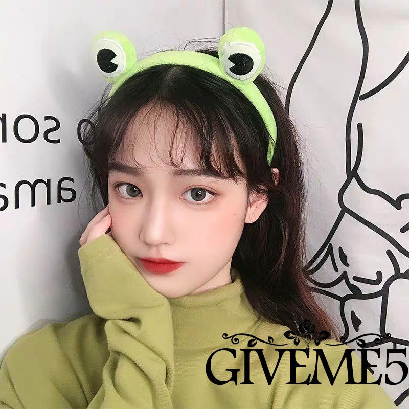 Băng đô cài tóc hình chú ếch sáng tạo cho spa/yoga