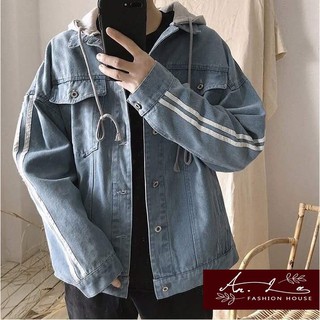 ÁO KHOÁC JEAN NAM CÓ NÓN UNISEX CAO CẤP HÀN QUỐC [An.Lee SHOP]