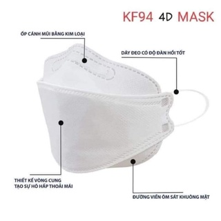 Combo 4 gói khẩu trang 4d mask kháng khuẩn - ảnh sản phẩm 1