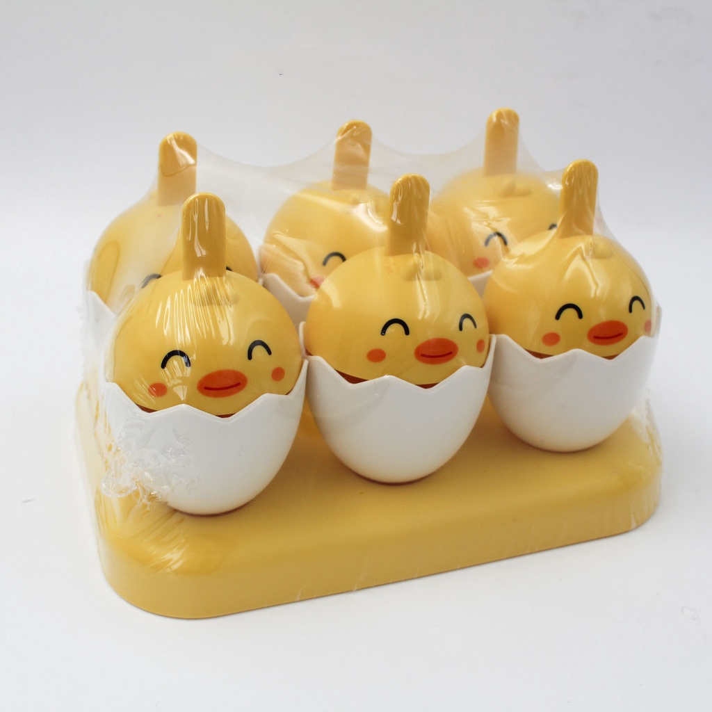 Bộ Khuôn làm kem 6 que VỊT VÀNG dễ thương- nội địa Trung