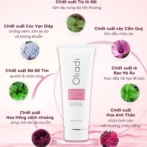 ✅  Body Lotion Oliadi ,Kem Body Oliadi Dưỡng Thể Trắng Toàn Thân Với Công Nghệ Hạt Nano Phân Tử