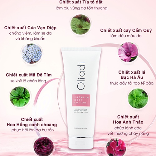 ✅ [ Chính Hãng ] Body Lotion Oliadi ,Kem Body Oliadi Dưỡng Thể Trắng Toàn Thân Với Công Nghệ Hạt Nano Phân Tử