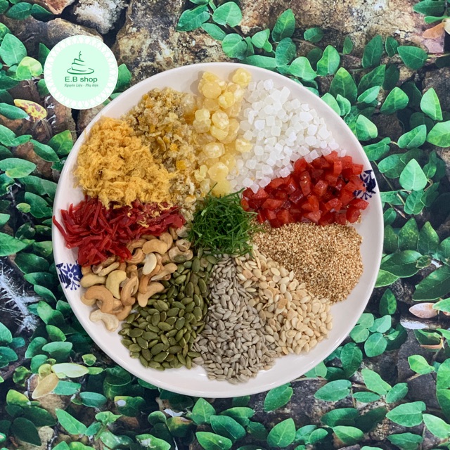 MỨT BÍ CẮT HẠT LỰU 1KG LOẠI ÍT ĐƯỜNG LÀM BÁNH TRUNG THU