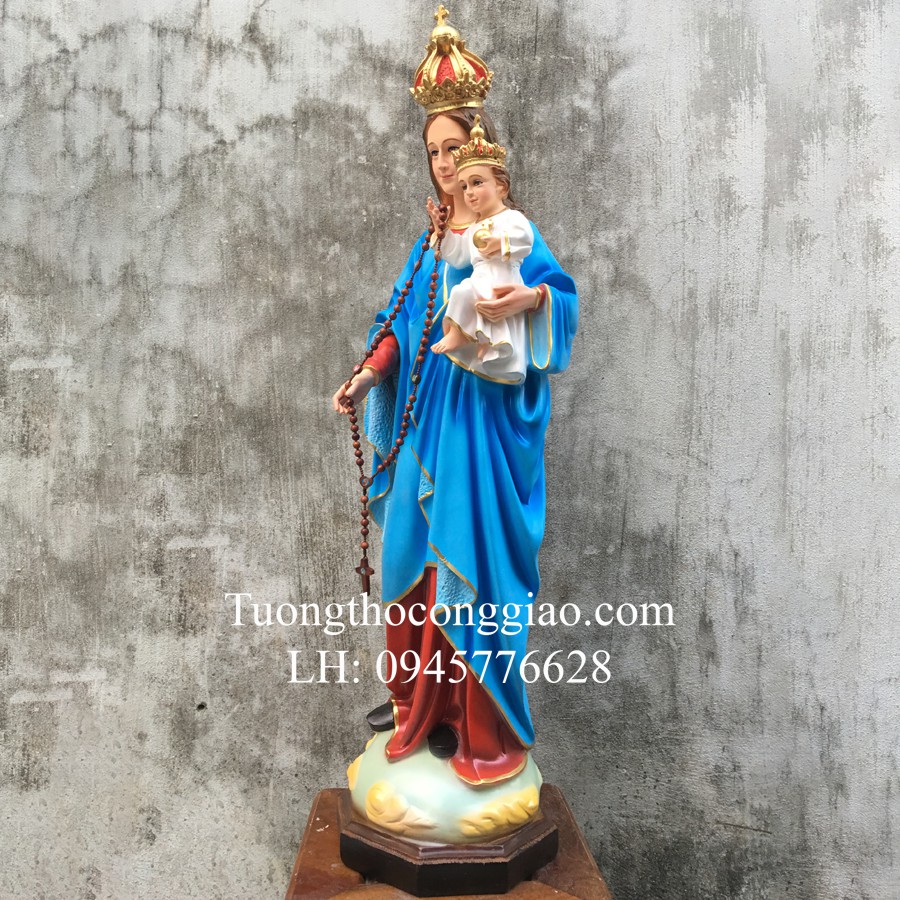 Tượng Đức Mẹ Mân Côi 90cm