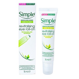 (CÓ BILL) Lăn dưỡng mắt Simple Kind To Skin Revitalising Eye Roll-On