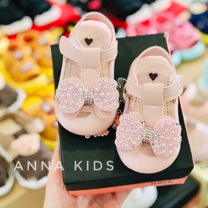 Dép sandal nơ cho bé gái loại 1 Full Box