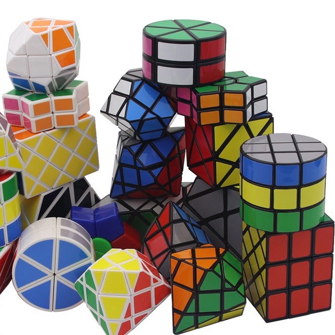 Rubik meilong/qiyi 2x2 3x3 4x4 5x5 6x6 7x7 2x3 Skewb Dino Pyraminx Megaminx cao cấp nhiều biến thể xoay trơn không giắt0