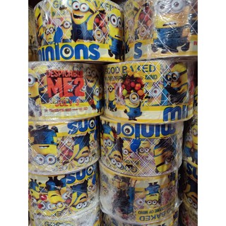 Cuộn Mica bọc bánh Mousse Minions 8cm