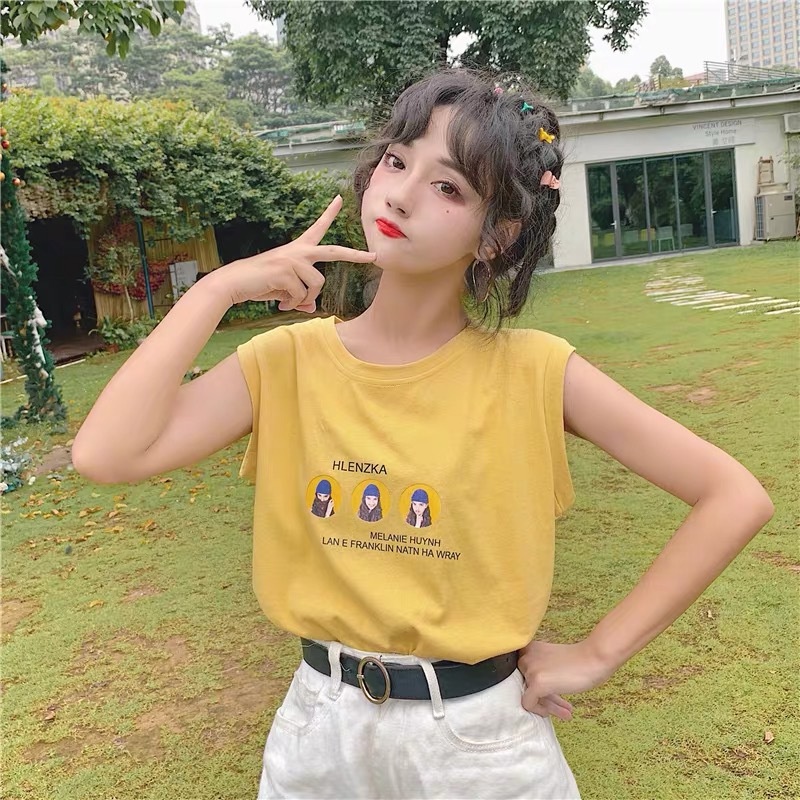 Áo Không Tay Dáng Rộng Thời Trang Mùa Hè Dành Cho Nữ