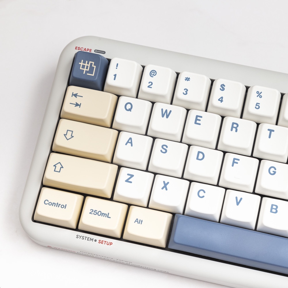 141 Phím GMK Soyamilk Keycaps MDA Profile PBT Dye Sub Bàn phím cơ Keycap