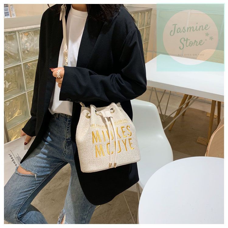 Túi Xách Đeo Chéo Nữ Rút Dây Canvas 💗 HOT TREND 💗 MIOKES Phong Cách Hàn Quốc Trẻ Trung Siêu Cá Tính JASMINE STORE