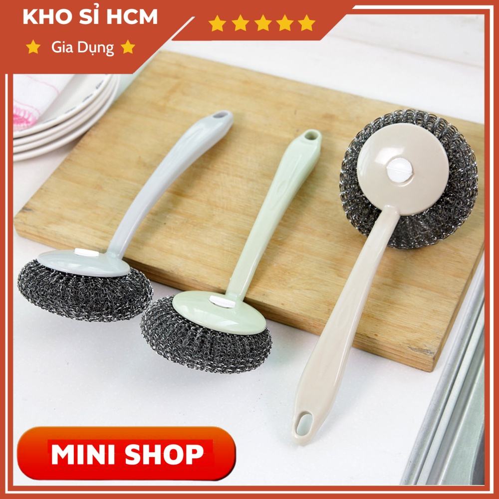 Cọ Xoong Nồi Có Tay Cầm Tiện Lợi Dễ Dùng MINISHOP H248