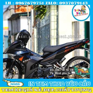 Tem Rời Exciter 150 Sniper đen cam (V)