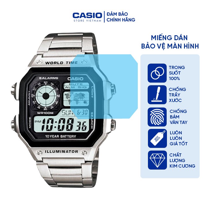 Miếng dán màn hình đồng hồ Casio - Dùng cho đồng hồ Casio AE-1200