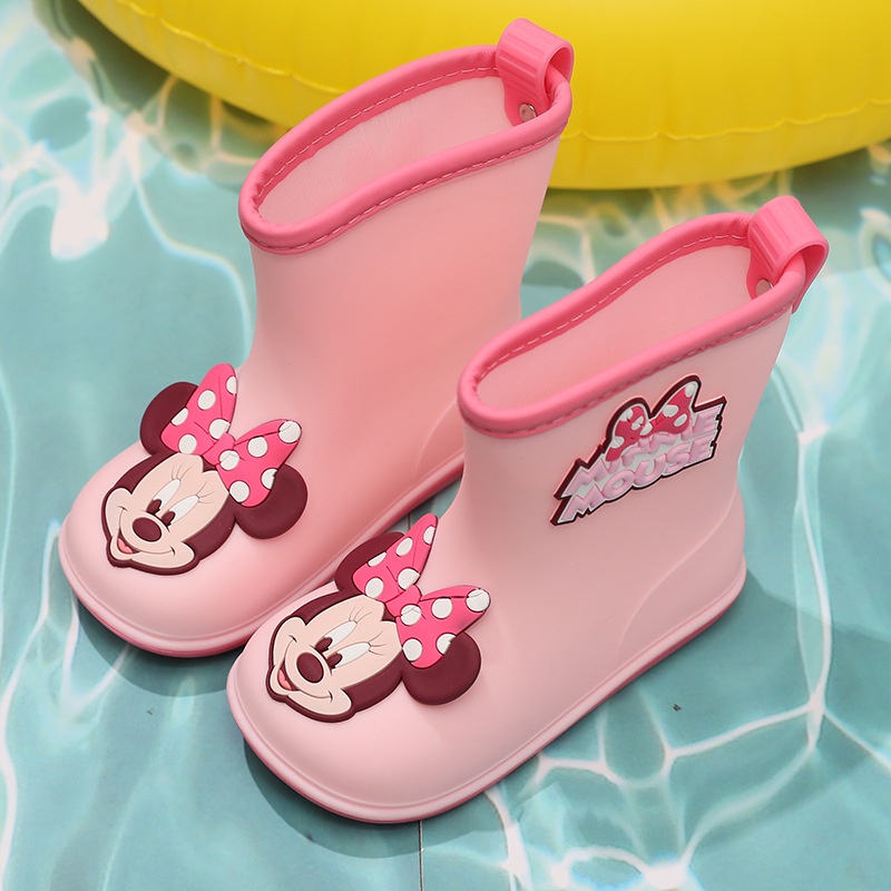 Ủng đi mưa AYUER siêu nhẹ chống trượt hình chuột Mickey/Minnie đáng yêu cho bé