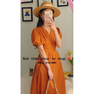 Váy tiểu thư tay bồng V73
