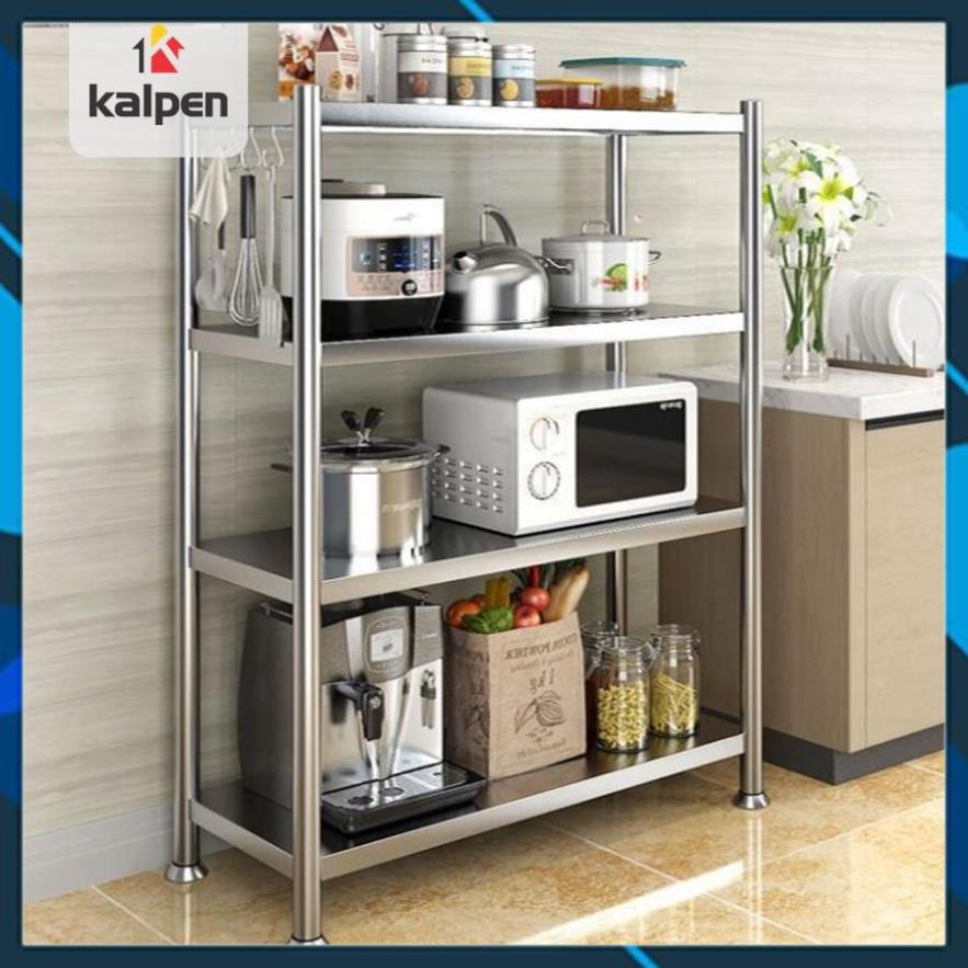KỆ INOX Nhà Bếp Để Đồ Đa Năng 3 Tầng 4 Tầng 5 Tầng Thông Minh Kalpen hàng xịn chuẩn