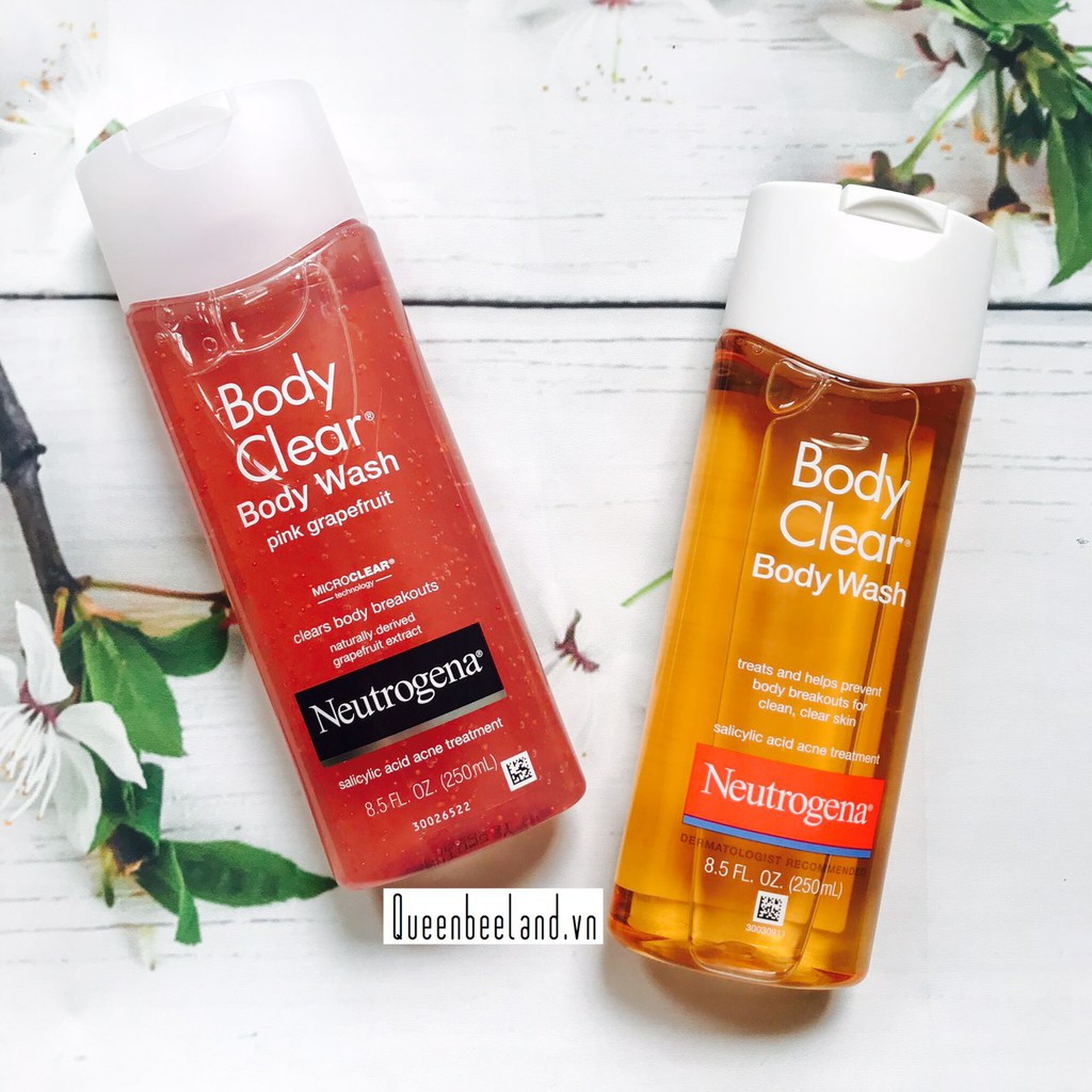 SỮA TẮM, TẨY TẾ BÀO CHẾT CHO DA MỤN NEUTROGENA BODY CLEAR BODY WASH/SCRUB