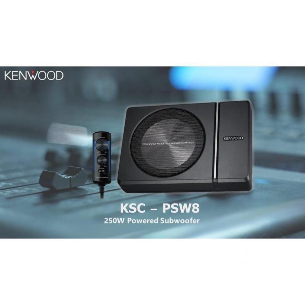 Loa Siêu Trầm KENWOOD KSC-PSW8  - Loa Sub Gầm Ghế Công Suất 250W Cực Khoẻ Dùng Cho Ô Tô Xe Hơi
