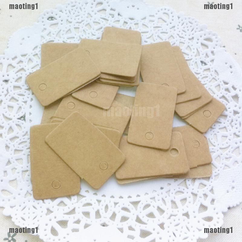 Thẻ Giấy Kraft Hình Chữ Nhật Màu Nâu Trang Trí Tiệc Cưới
