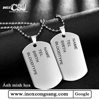 CSJ CHUYÊN NHẬN KHẮC LAZER LÊN THẺ BÀI , DOG TAG LÍNH QUÂN ĐỘI